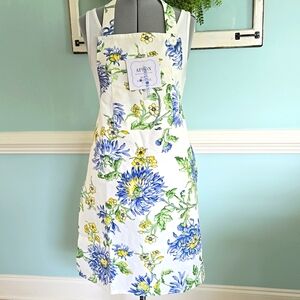 April Cornell Floral Shabby Chic Apron Flowers New with tags